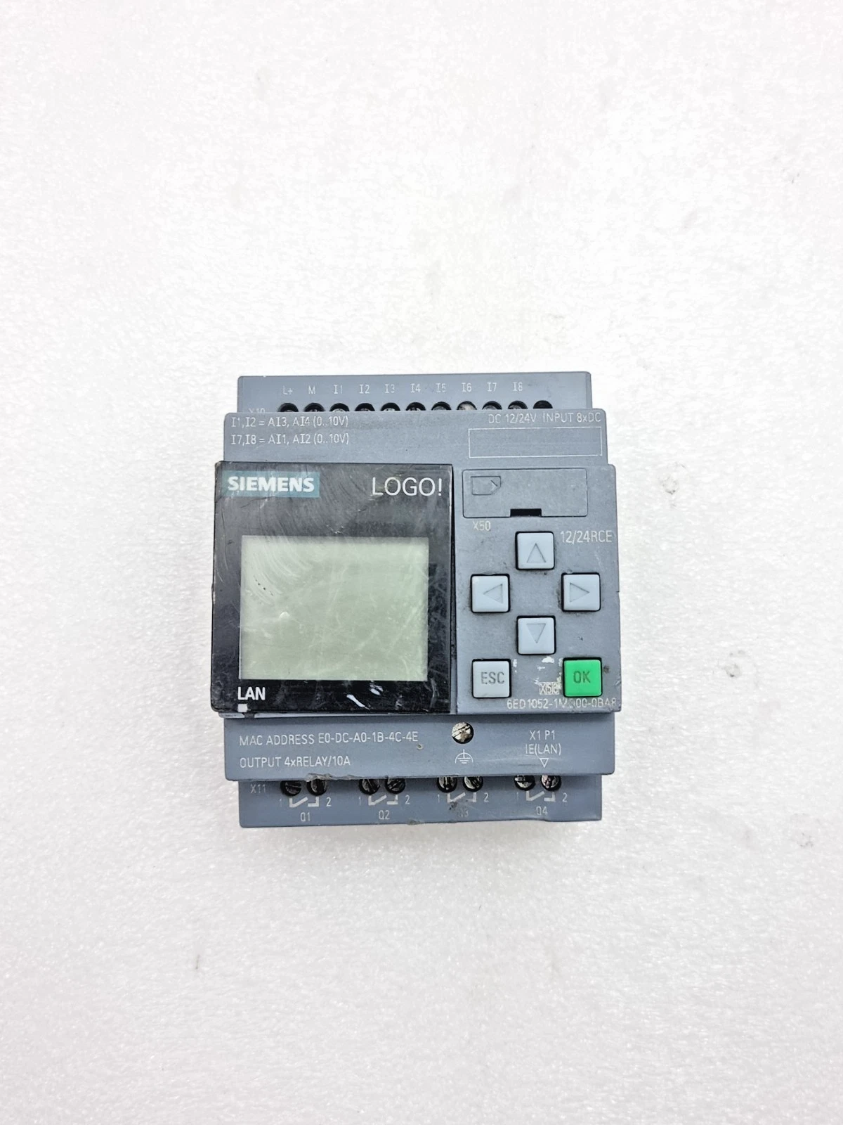 Siemens Logo BM 12/24RCE 6ED1052-1MD00-0BA8 12/24Vdc 6ED10521MD000BA8 Tested Ok